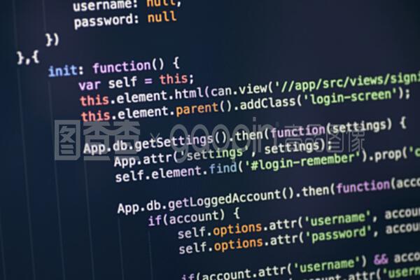 計算機屏幕上的javascript代碼