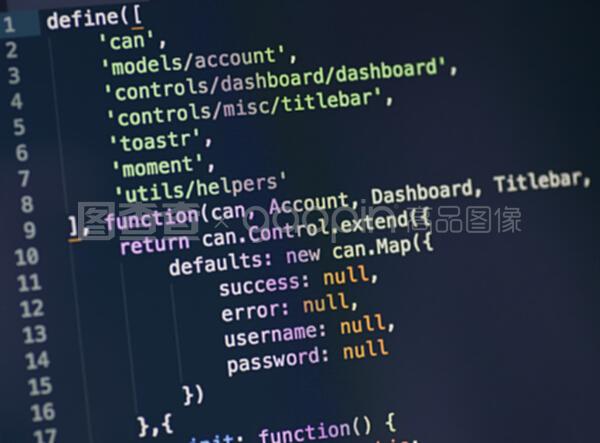 計算機屏幕上的javascript代碼